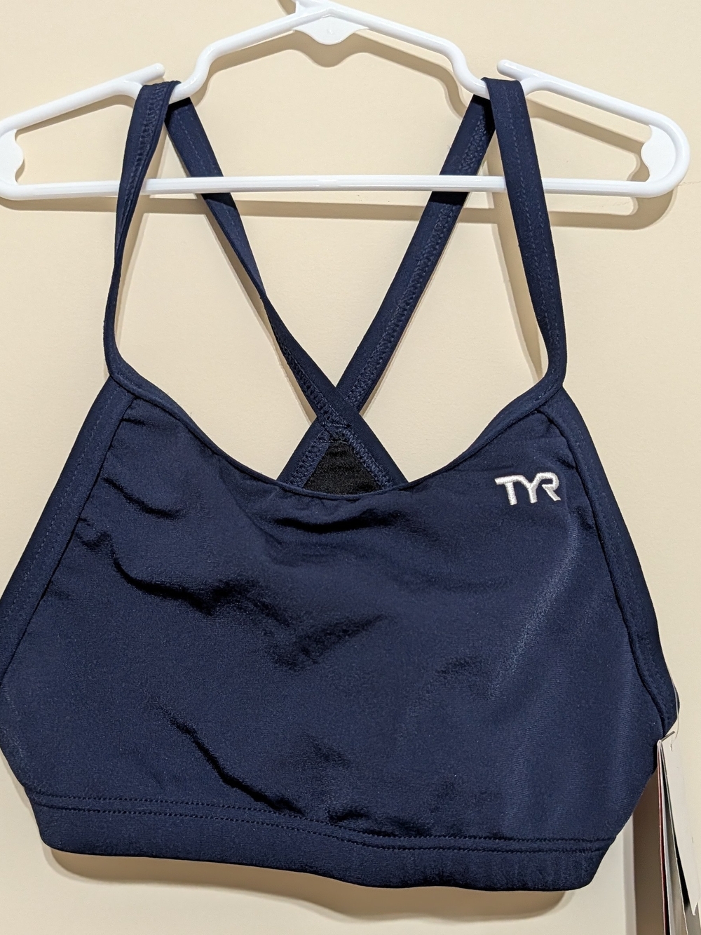 THREE ITEMS Navy CrossBack Swim Sports Bra,Two More Surprises. All Sizes Small.